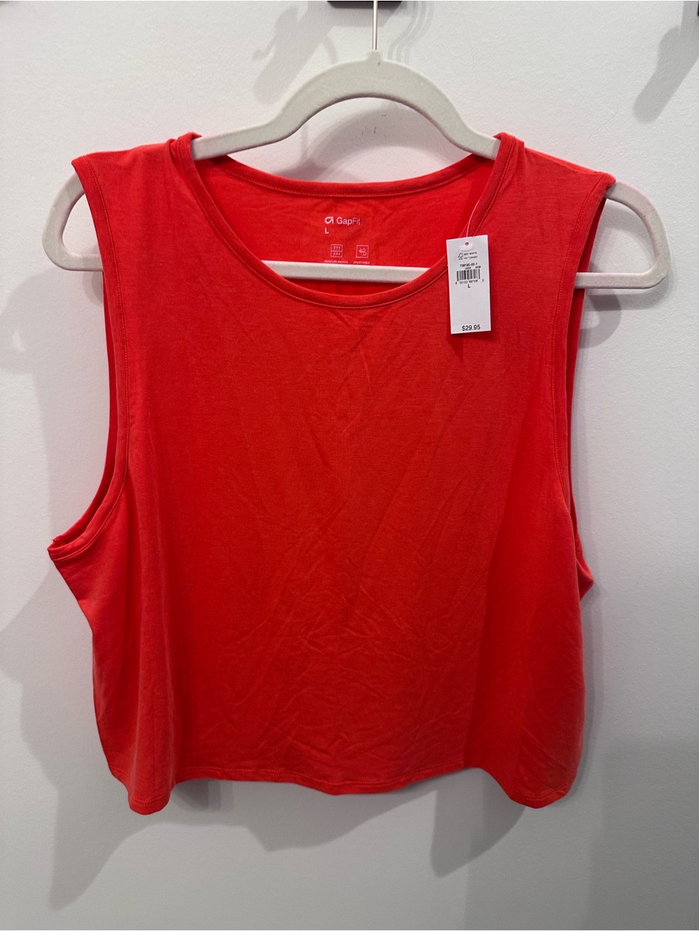 GAP Sleeveless fit breathe Crop Tank Top - Orange